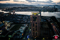 La vue de nuit à la Fukuoka Tower